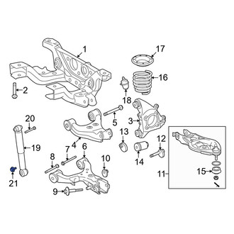 Toyota OE - Lower Suspension Shock Absorber Mounting Bolt