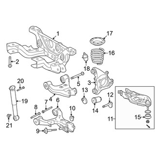 Toyota OE - Rear Suspension - Suspension Components (W/O Air Suspension), (Limited / SR5)