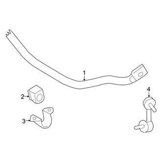 Toyota OE - Rear Suspension - Stabilizer Bar & Components