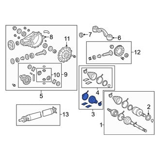 Toyota OE - Front Left Outer CV Joint Boot Kit