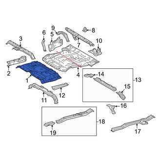 Toyota OE - Rear Center Floor Pan