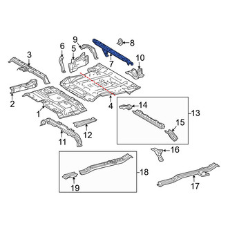 Toyota OE - Rear Floor Pan Reinforcement