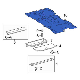 Toyota OE - Rear Floor Carpet