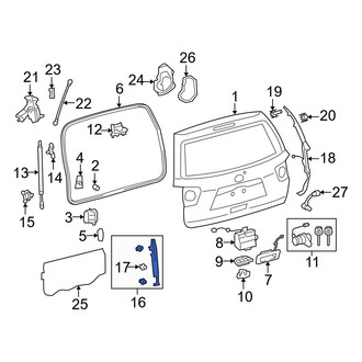 Toyota OE - Rear Left Liftgate Trim