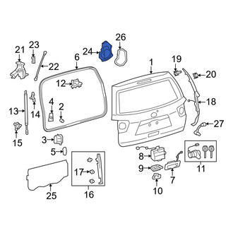 Toyota OE - Rear Outer Tailgate Gap Cover