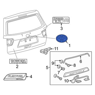 Toyota OE - Rear Deck Lid Emblem