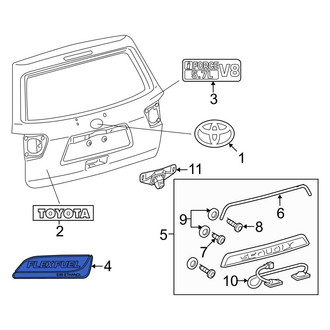 Toyota OE - Rear Hatch Emblem