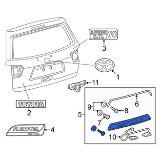 Toyota OE - Rear Liftgate Finish Panel