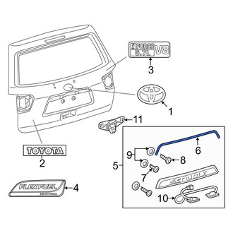 Toyota OE - Rear Liftgate Finish Panel