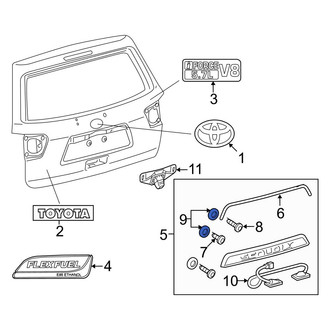 Toyota OE - Deck Lid Finish Panel Gasket