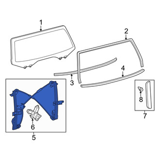 Toyota OE - Rear Center Window Regulator