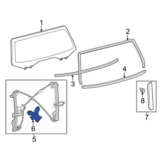 Toyota OE - Rear Center Window Motor