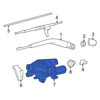 Toyota OE - Rear Wiper Motor