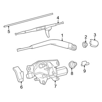 Toyota OE - Lift Gate - Wiper & Washer Components