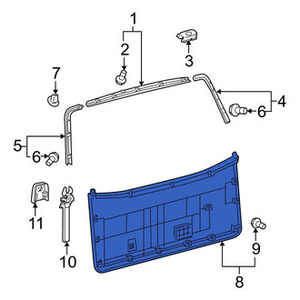 Toyota OE - Rear Lower Liftgate Trim