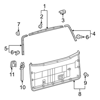 Toyota OE - Lift Gate - Interior Trim