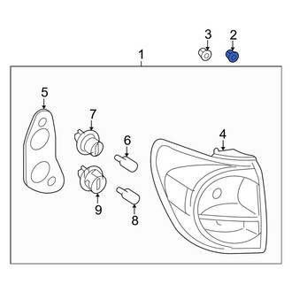 Toyota OE - Tail Light Clip