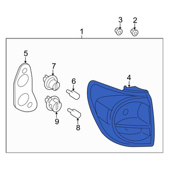 Toyota OE - Left Tail Light Assembly