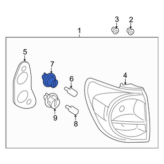 Toyota OE - Tail Light Socket