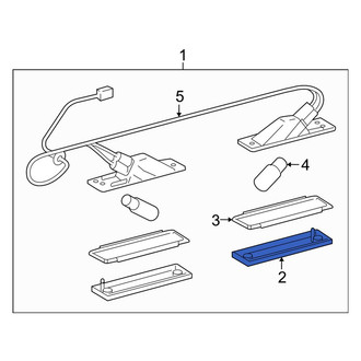Toyota OE - Rear License Plate Light Lens
