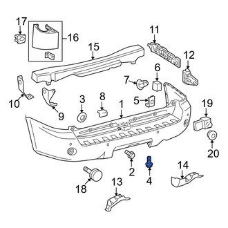 Toyota OE - Radiator Support Air Deflector Bolt