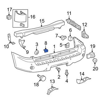 Toyota OE - Rear Jack Plug Cover