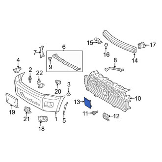 Toyota OE - Front Bumper Cover Spacer Panel
