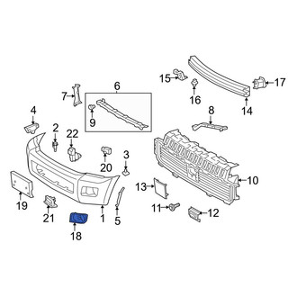 Toyota OE - Front Left Fog Light Trim