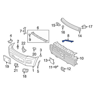 Toyota OE - Front Left Bumper Cover Support Rail