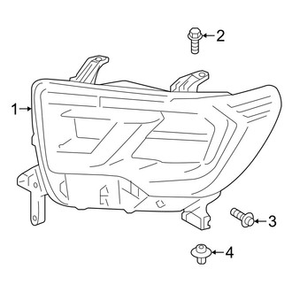 Toyota OE - Front Lamps - Headlamp Components
