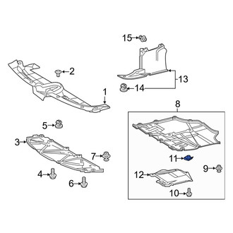 Toyota OE - Radiator Support Access Cover Nut