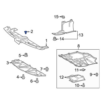 Toyota OE - Radiator Support Access Cover Clip