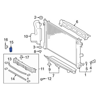 Toyota OE - Front Radiator Support Air Deflector Actuator