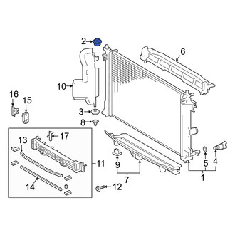 Toyota OE - Upper Radiator Insulator