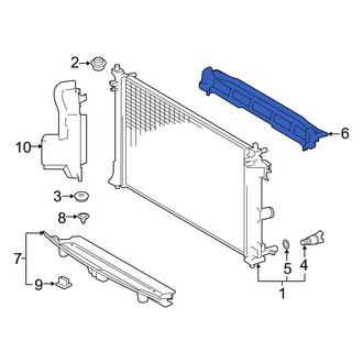 Toyota OE - Front Upper Radiator Support Baffle