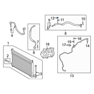Toyota OE - A/C Service Valve Cap