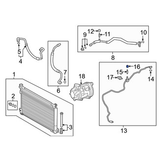 Toyota OE - A/C Service Valve Cap