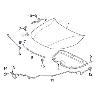 Toyota OE - Hood Prop Rod Retainer