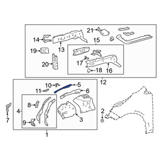 Toyota OE - Fender Rail