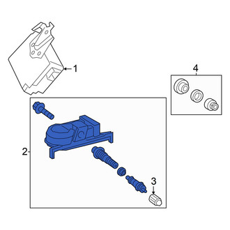 Toyota OE - Tire Pressure Monitoring System (TPMS) Sensor