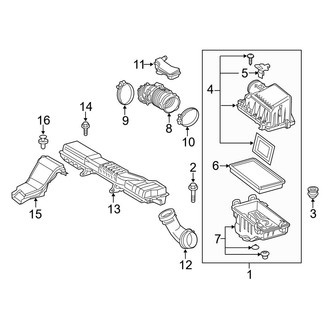 Toyota OE - Air Filter and Housing Assembly
