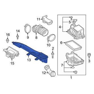 Toyota OE - Front Center Engine Air Intake Hose