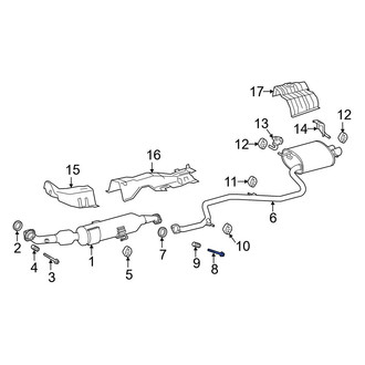 Toyota OE - Rear Exhaust Bolt