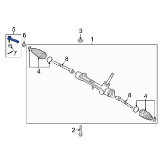 Toyota OE - Front Right Outer Steering Tie Rod End