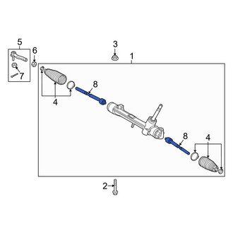 Toyota OE - Front Left Outer Steering Tie Rod End