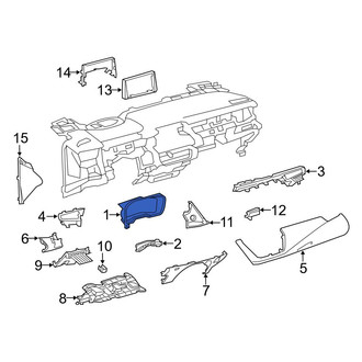 Toyota OE - Instrument Cluster Visor