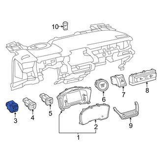 Toyota OE - Headlight Dimmer Switch