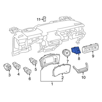 Toyota OE - Hazard Warning Switch
