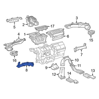 Toyota OE - Front Left Lower Instrument Panel Air Duct