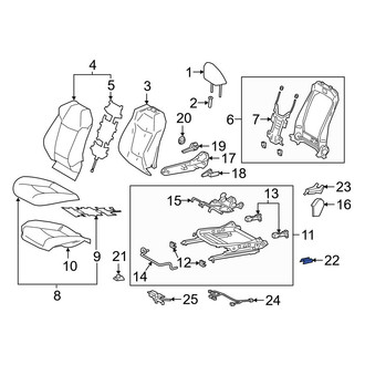 Toyota OE - Front Left Forward Seat Track Cover